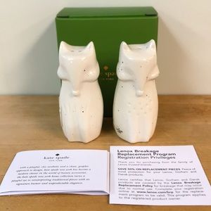 Kate Spade Salt and Pepper Shakers Lenox